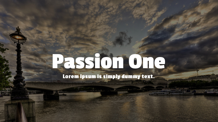 Passion One Font Family