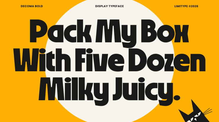 Decoma Bold Geometric Font