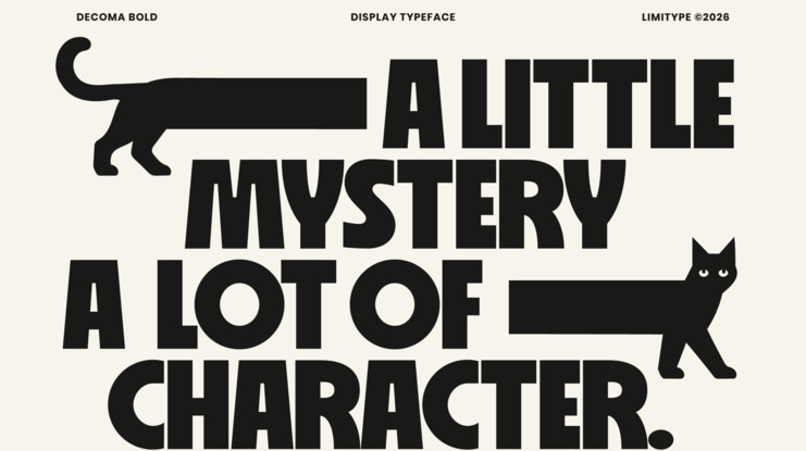 Decoma Bold Geometric Font