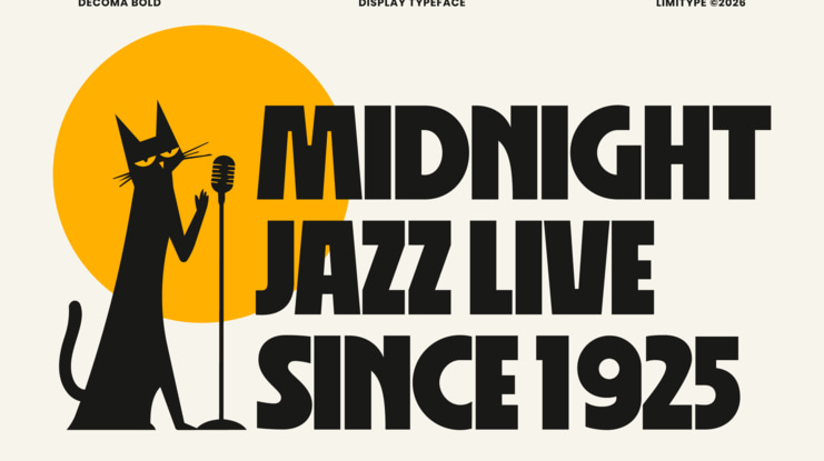 Decoma Bold Geometric Font