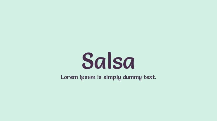 Salsa Font