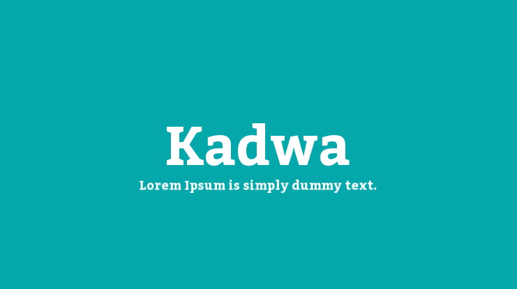 Kadwa Font Family
