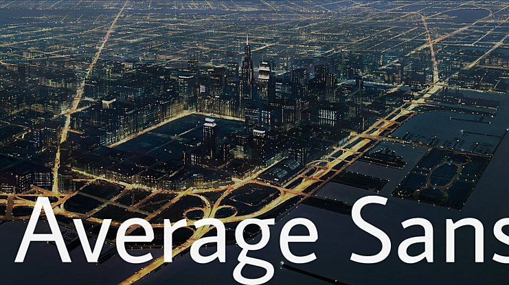 Average Sans Font
