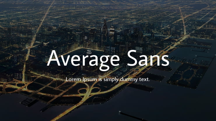 Average Sans Font