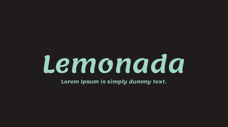 Lemonada Font Family