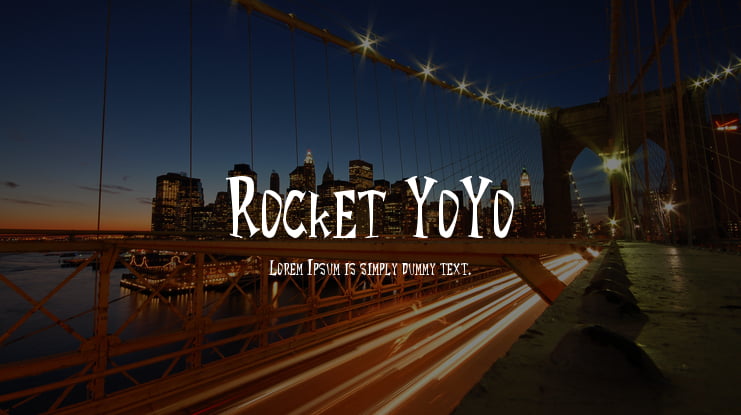 Rocket YoYo Font