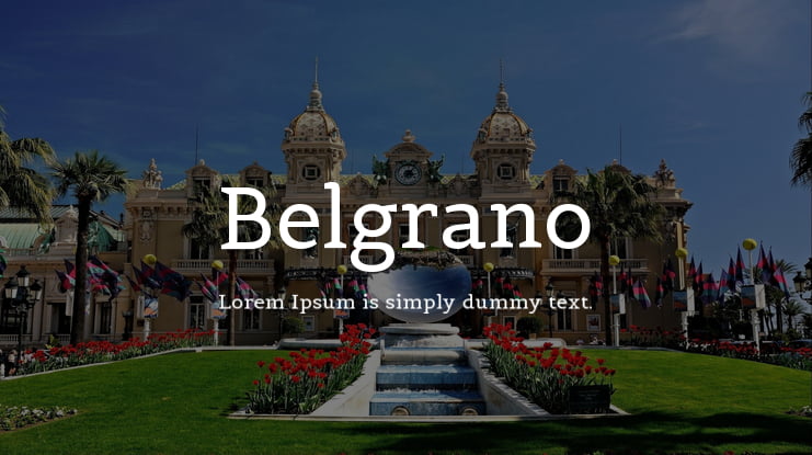 Belgrano Font