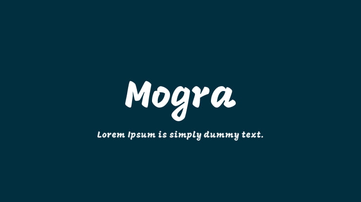 Mogra Font
