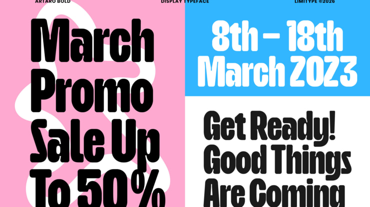 Artaro Bold Inktrap Font