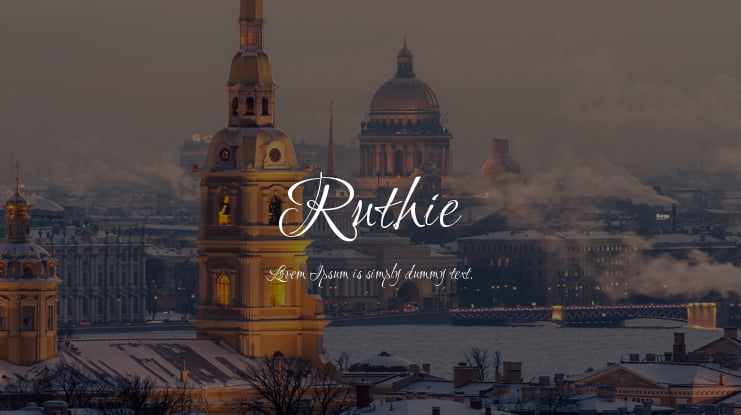 Ruthie Font Family