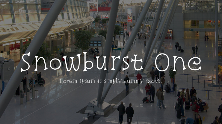 Snowburst One Font