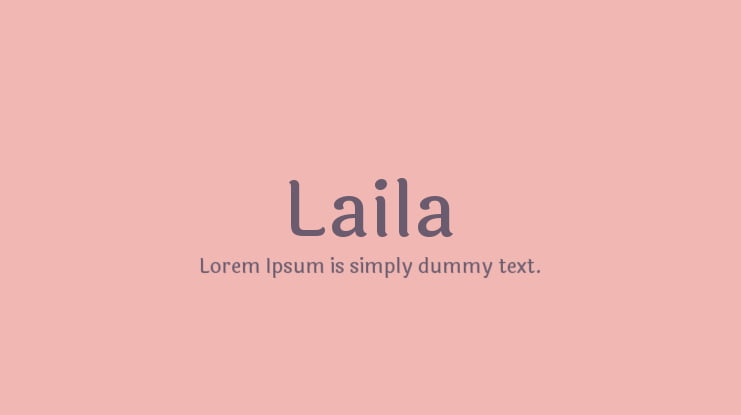 Laila Font Family