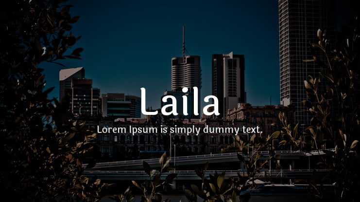 Laila Font Family