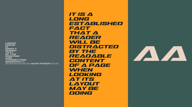 AUTO RYDER Font
