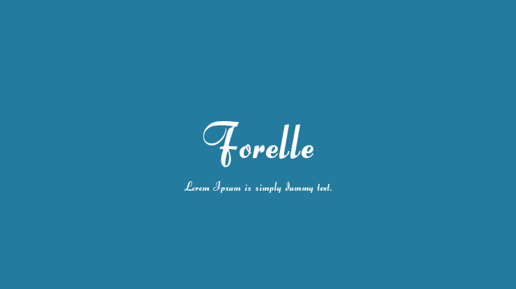 Forelle Font