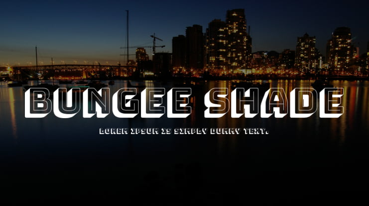 Bungee Shade Font