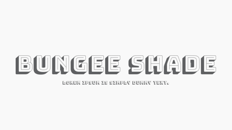 Bungee Shade Font