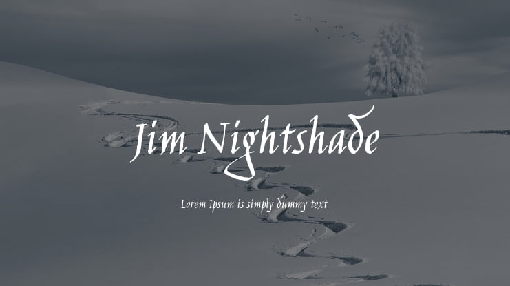 Jim Nightshade Font