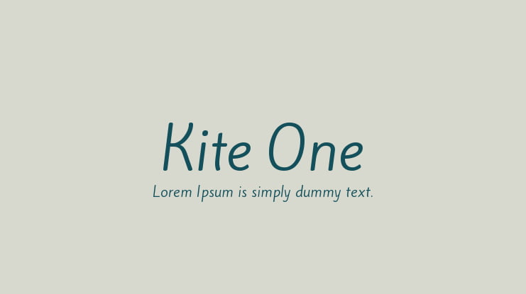 Kite One Font