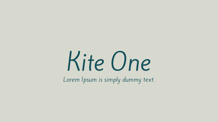 Kite One Font Family