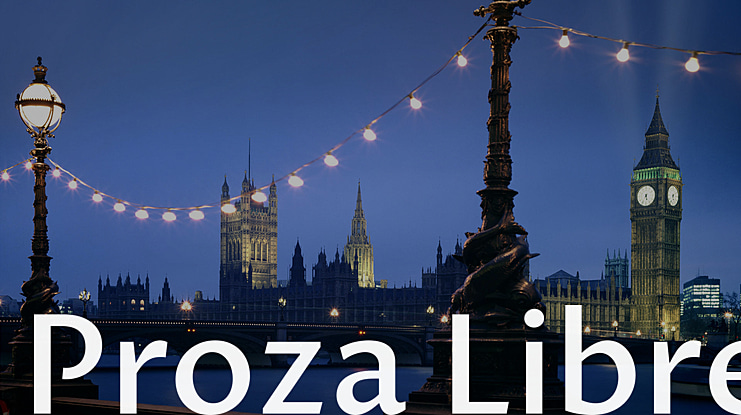 Proza Libre Font Family