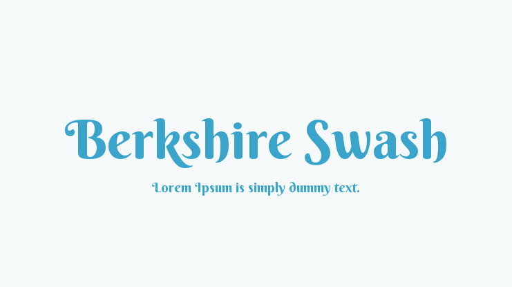 Berkshire Swash Font
