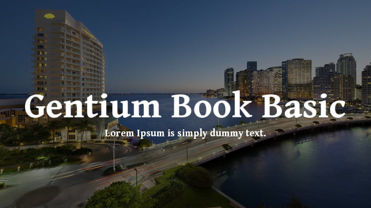 Gentium Book Basic Font Family