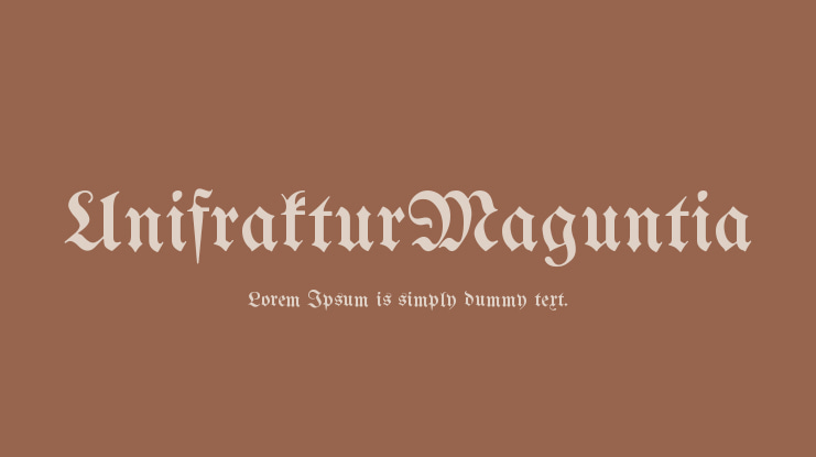 UnifrakturMaguntia Font