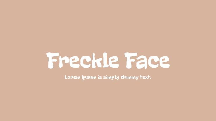 Freckle Face Font