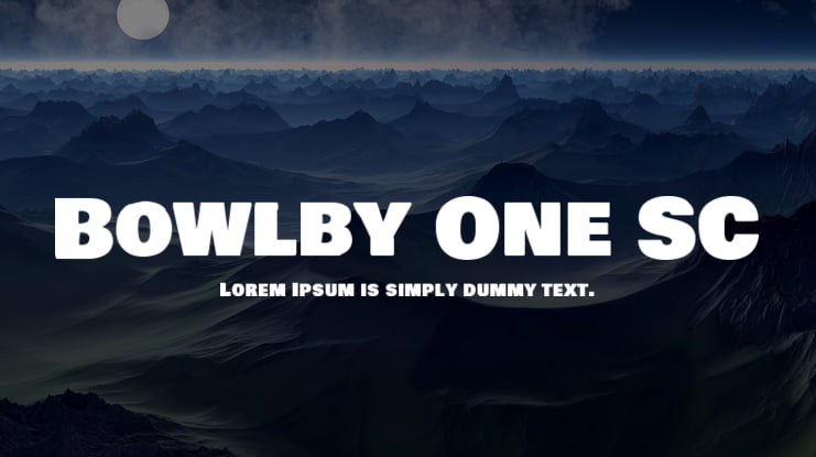 Bowlby One SC Font