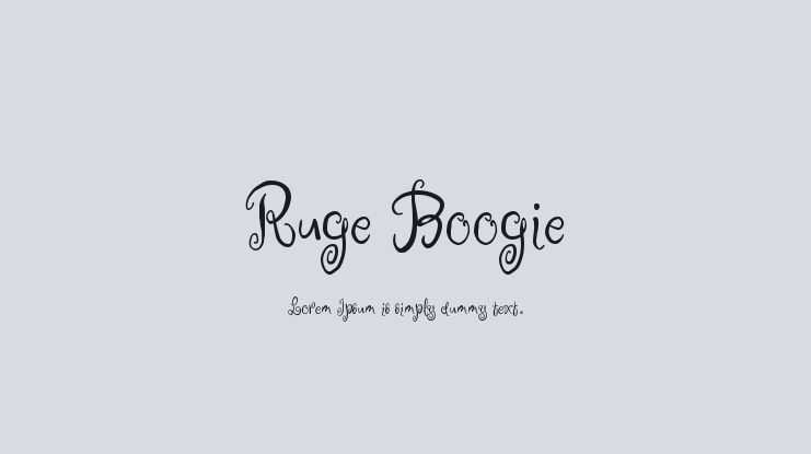 Ruge Boogie Font Family