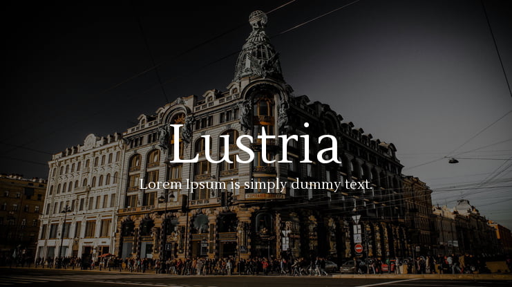 Lustria Font