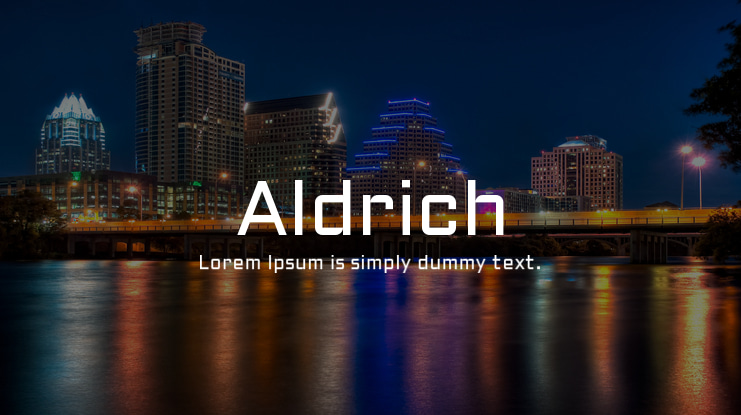 Aldrich Font
