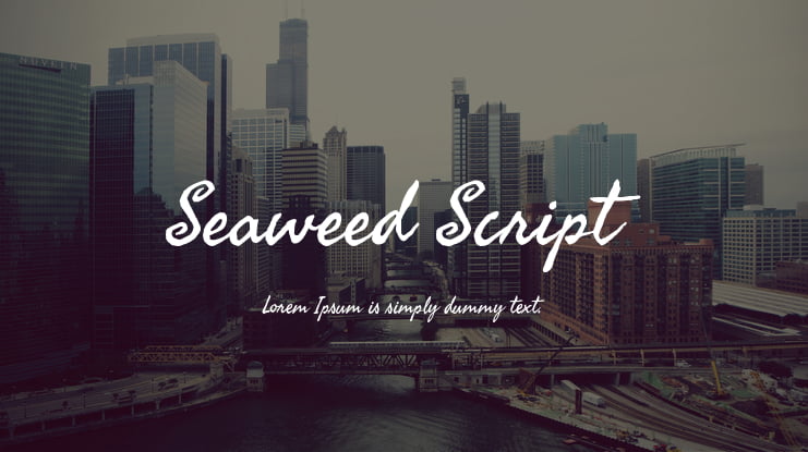 Seaweed Script Font