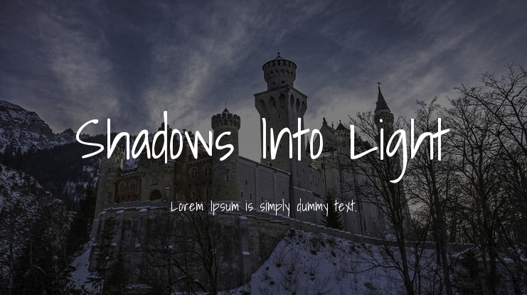 Shadows Into Light Font
