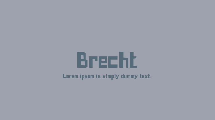 Brecht Font