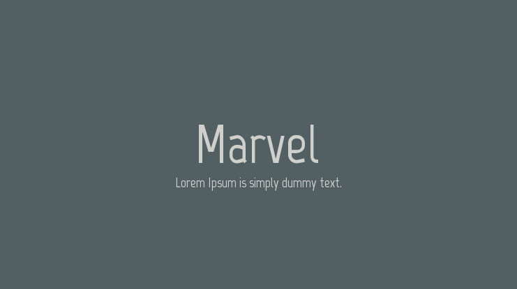 Marvel Font Family