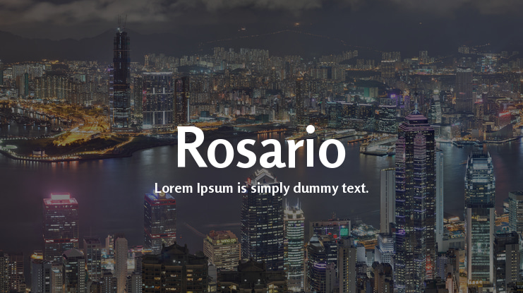 Rosario Font Family