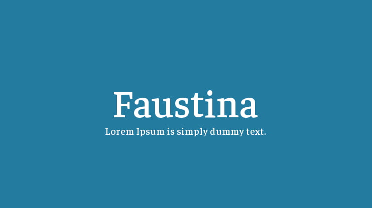 Faustina Font Family