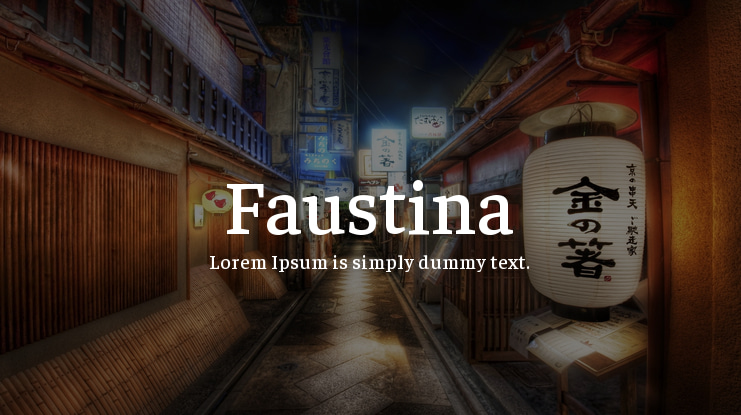 Faustina Font Family