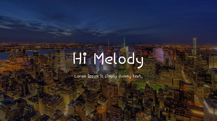Hi Melody Font