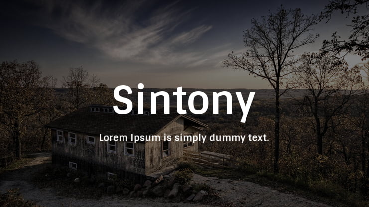 Sintony Font Family