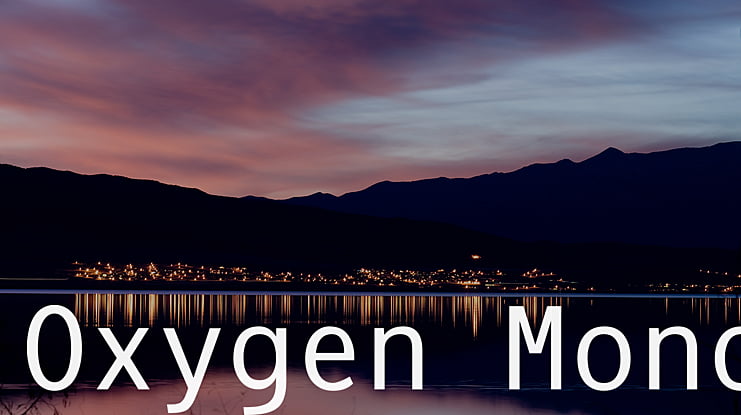 Oxygen Mono Font
