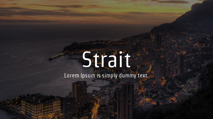 Strait Font Family