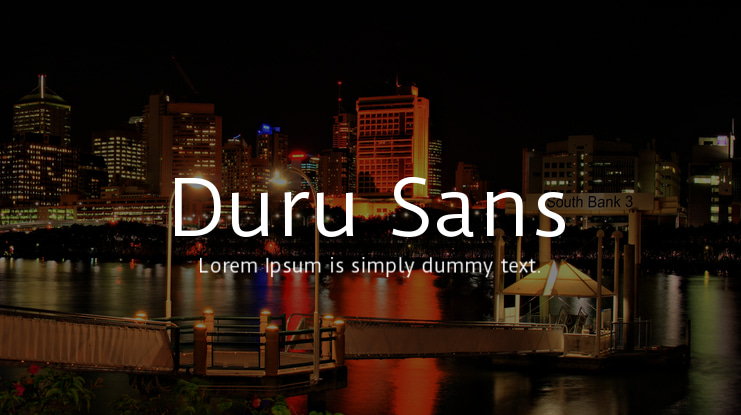 Duru Sans Font