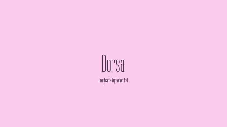 Dorsa Font