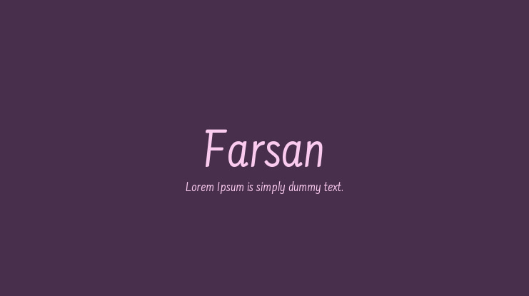 Farsan Font