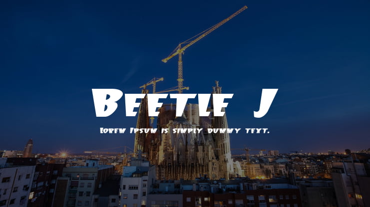 Beetle J Font