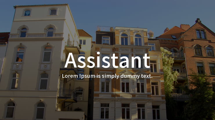Assistant Font Family
