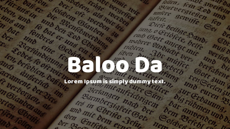 Baloo Da Font